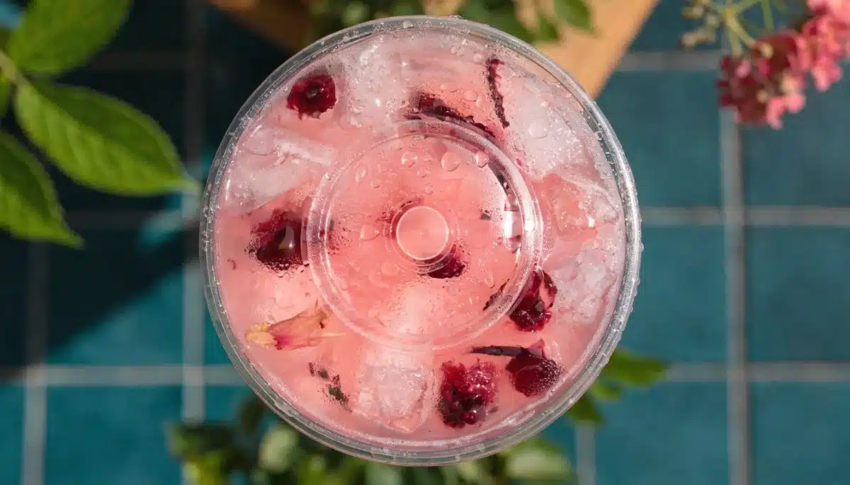 Raspberry Rose Hibiscus Tea at Starbucks