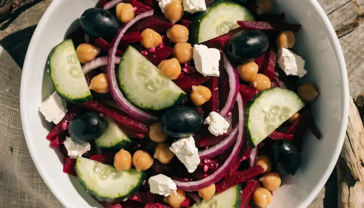 Tangy Chickpea and Beetroot Salad