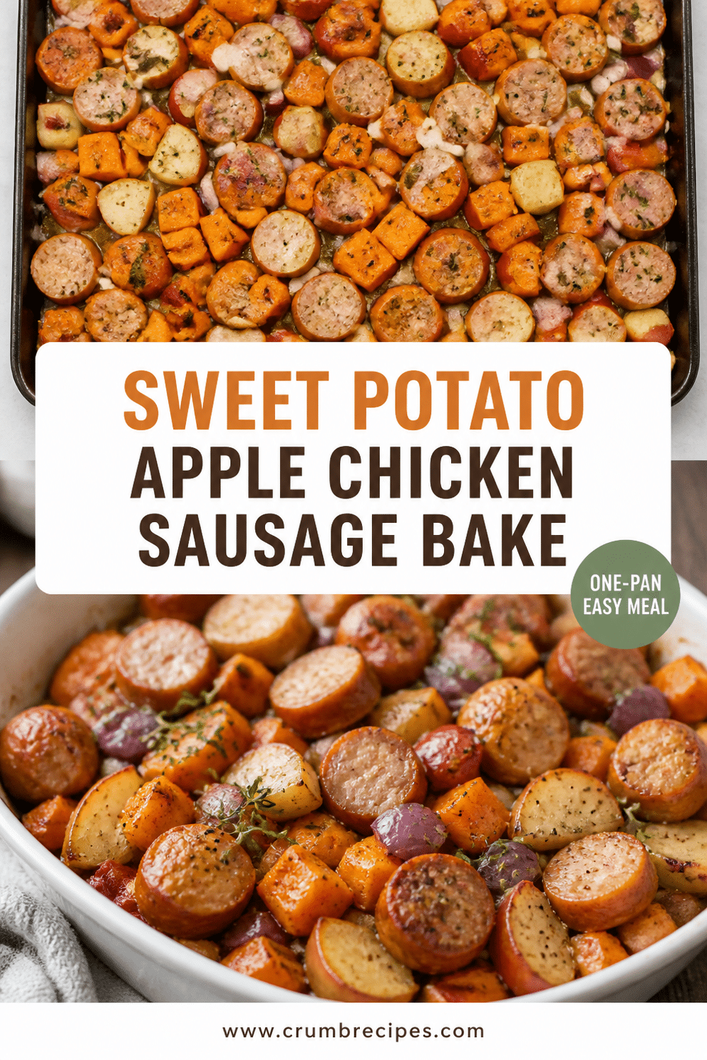 Sweet Potato Apple Chicken Sausage Bake Recipe