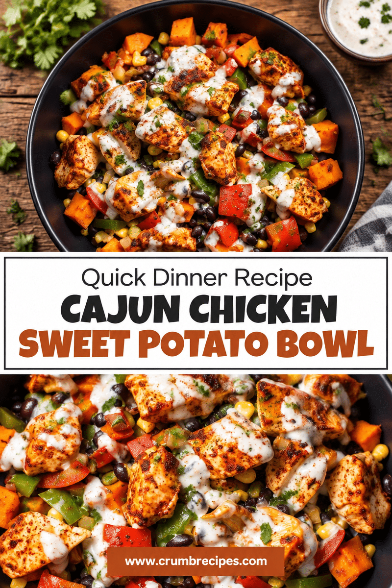 Cajun Chicken Sweet Potato Bowl: Quick Dinner Recipe