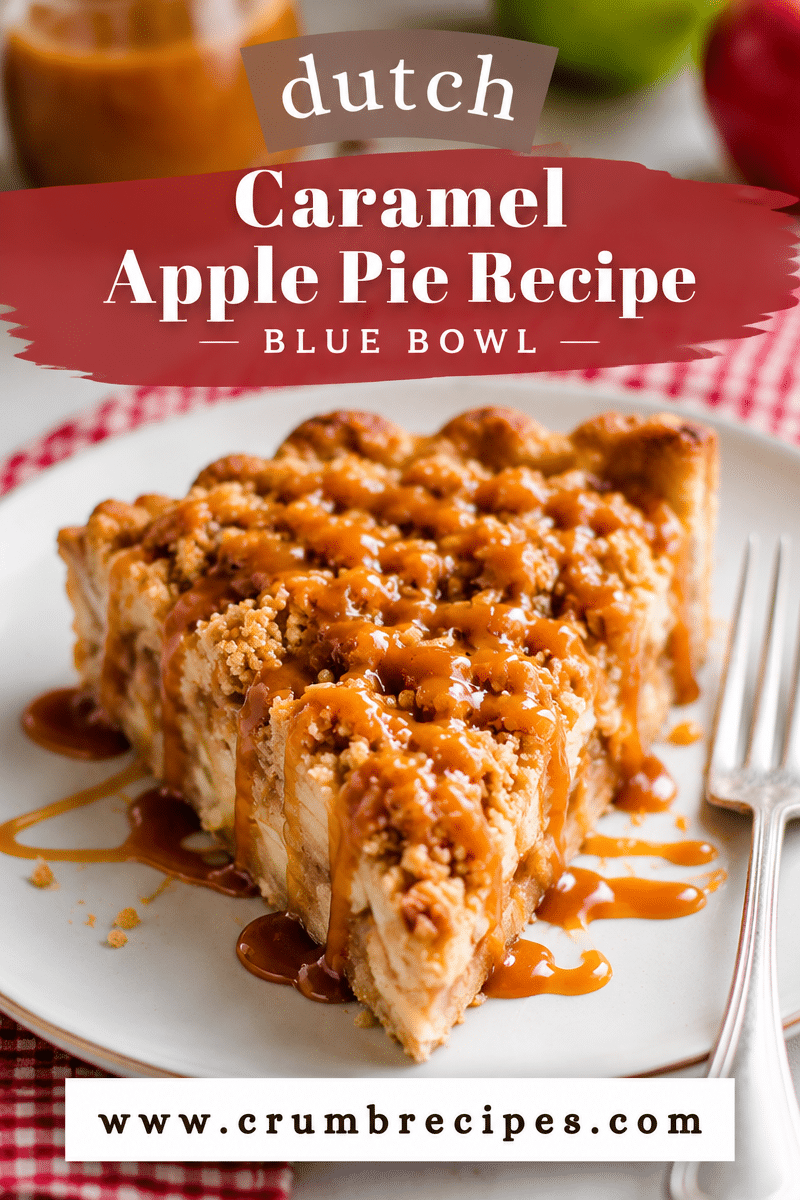 Dutch Caramel Apple Pie Recipe - Blue Bowl