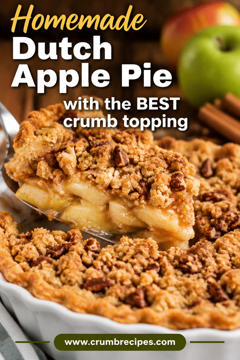 Homemade Dutch Apple Pie Recipe