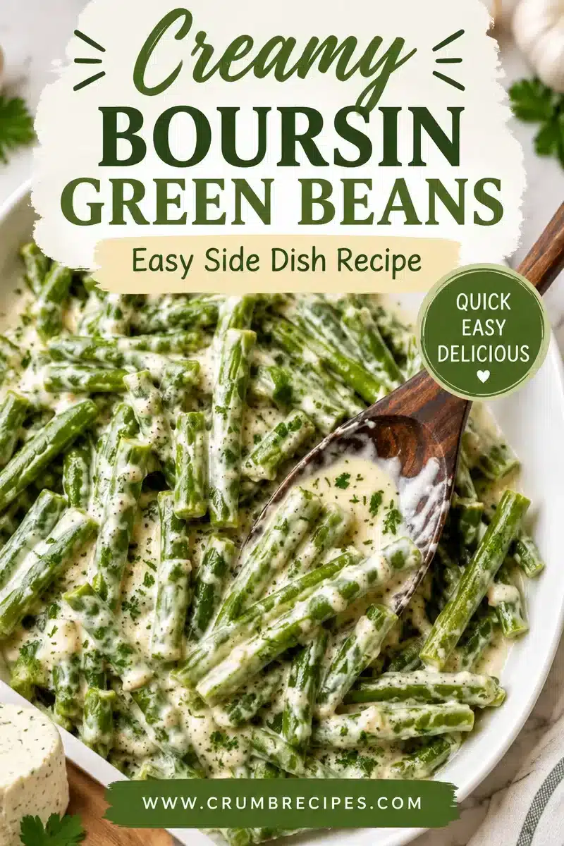 Creamy Boursin Green Beans: Easy Side Dish Recipe