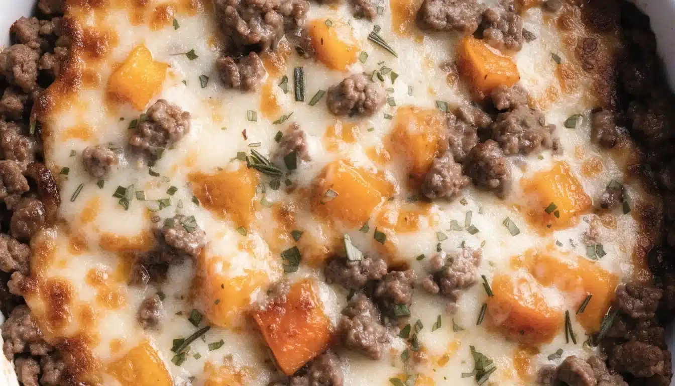 Easy Ground Turkey Sweet Potato Bake for Family Dinner