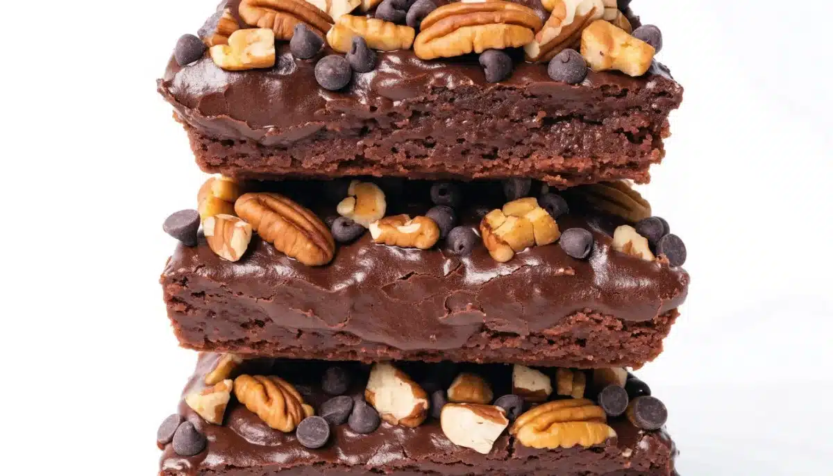 No Bake Turtle Brownies Vegan Gluten-Free