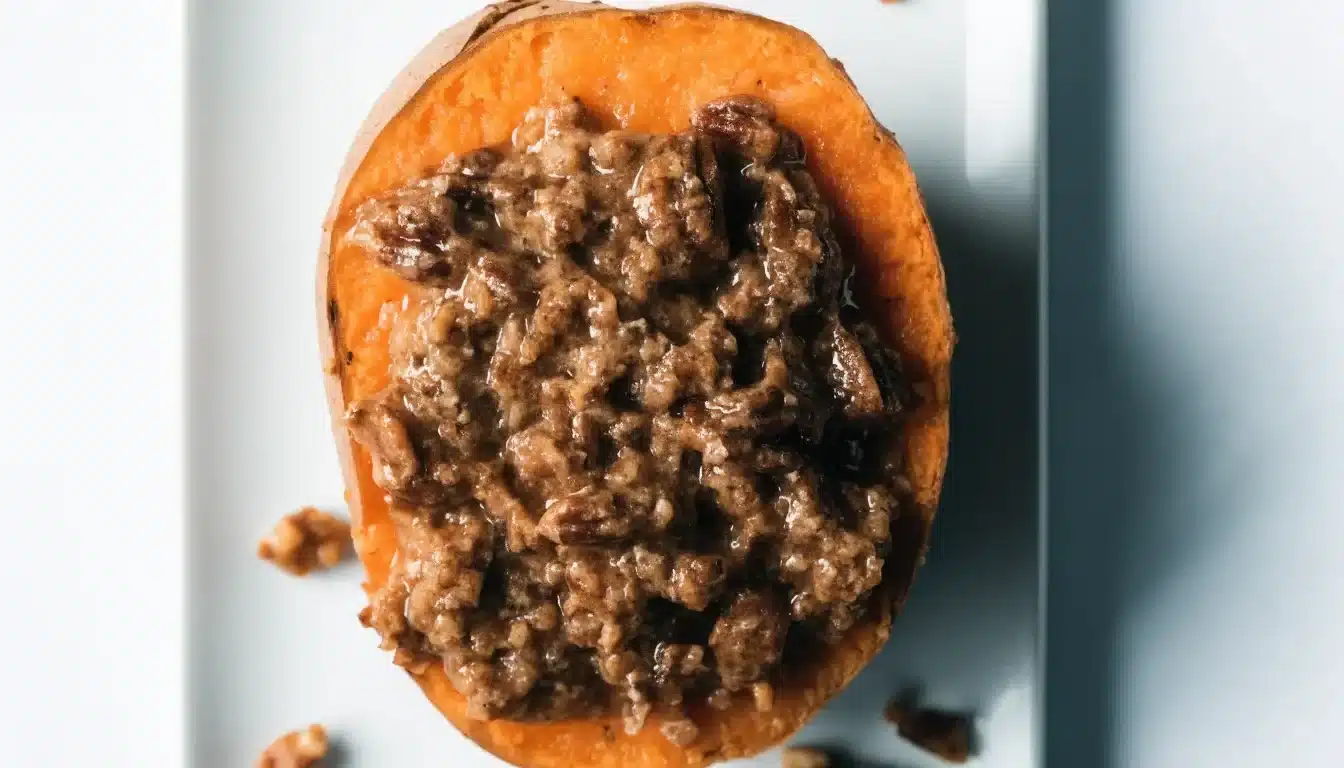 Pecan Pie Twice-Baked Sweet Potatoes: Easy Recipe