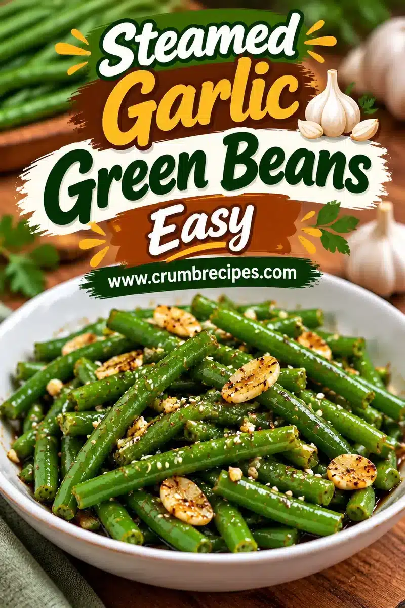 Steamed Garlic Green Beans - Easy